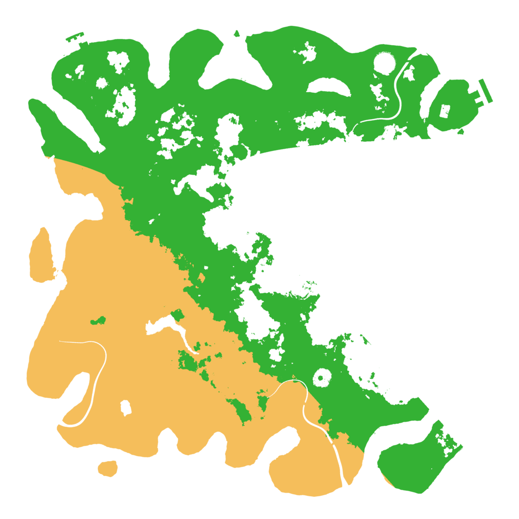 Biome Rust Map: Procedural Map, Size: 4200, Seed: 1225966362