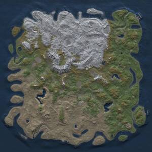 Thumbnail Rust Map: Procedural Map, Size: 6000, Seed: 321654, 19 Monuments