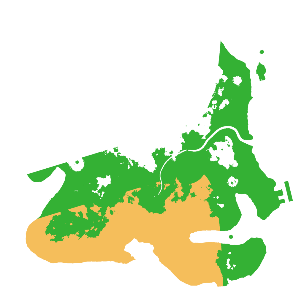 Biome Rust Map: Procedural Map, Size: 3000, Seed: 374184148