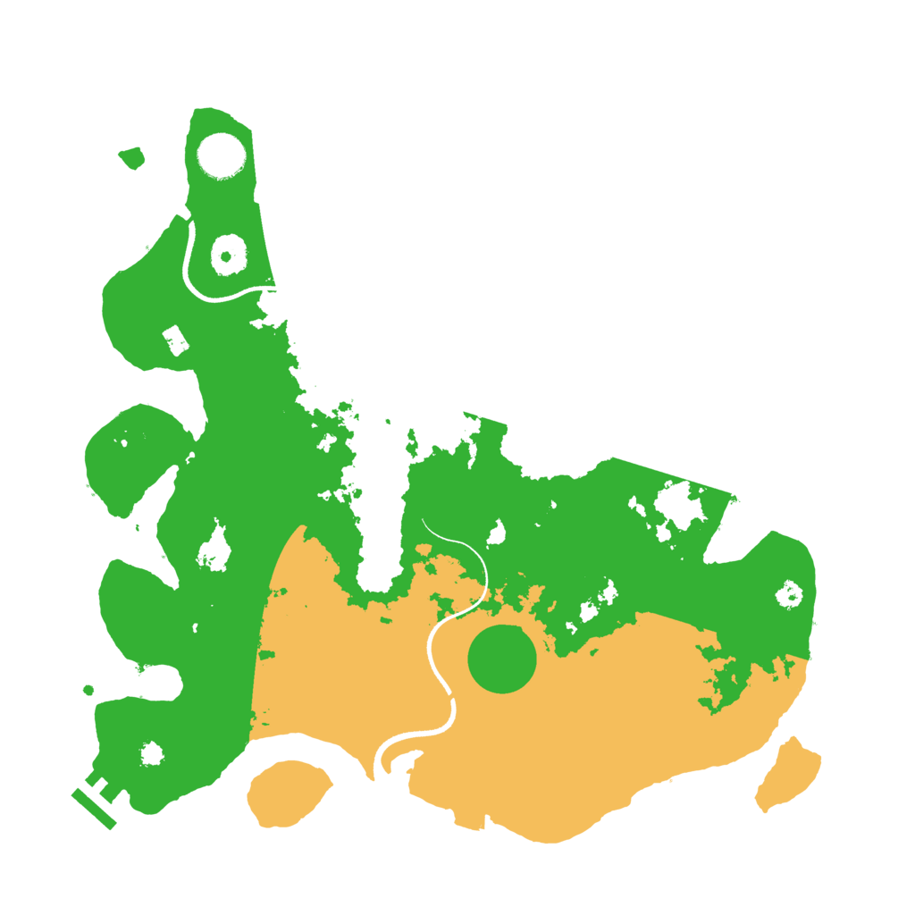 Biome Rust Map: Procedural Map, Size: 3511, Seed: 13825