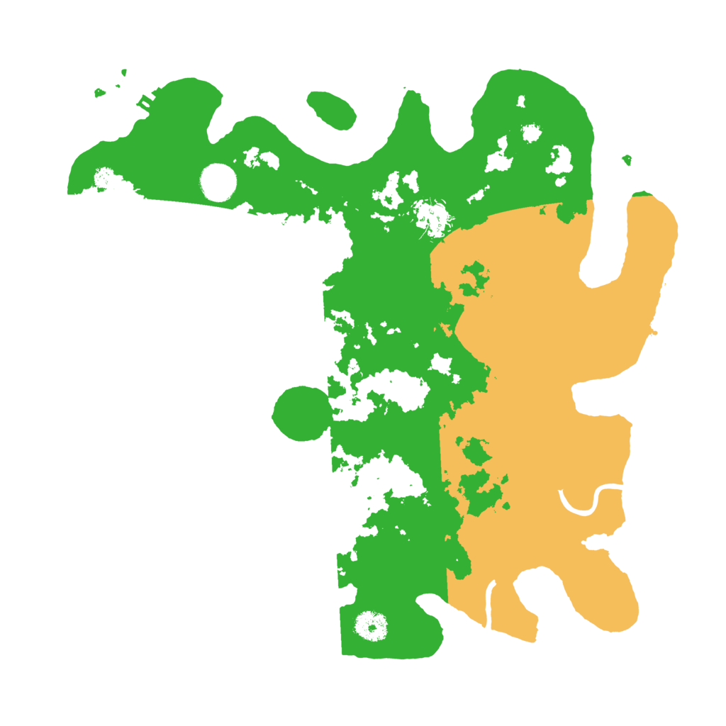 Biome Rust Map: Procedural Map, Size: 3500, Seed: 122280