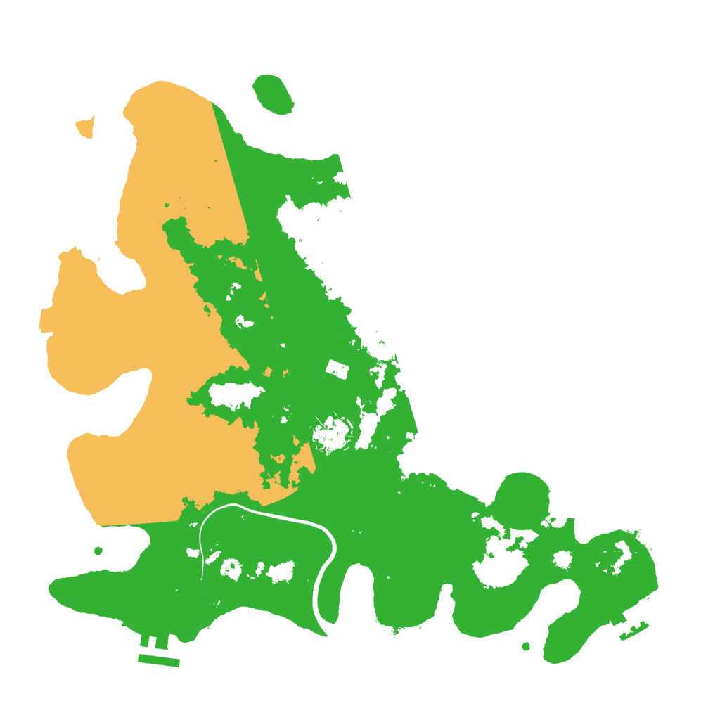 Biome Rust Map: Procedural Map, Size: 3500, Seed: 984890079