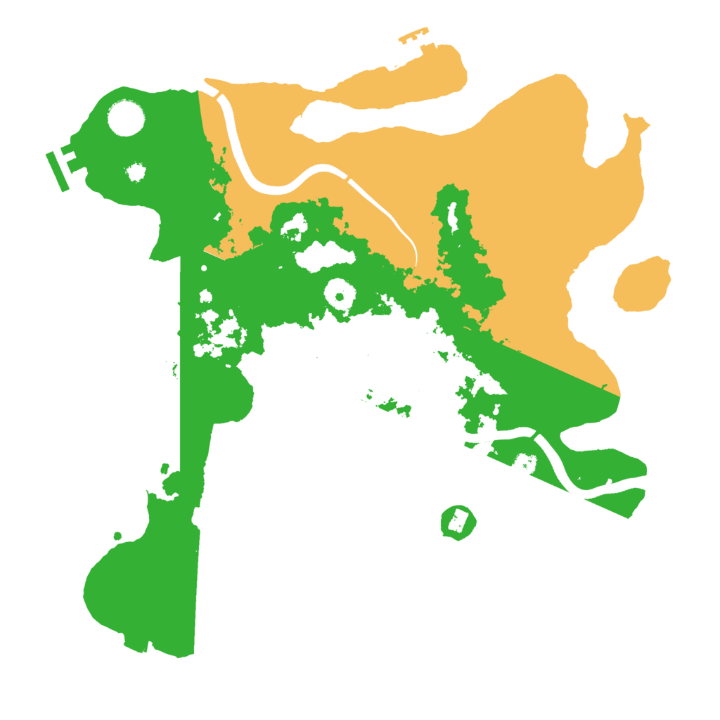 Biome Rust Map: Procedural Map, Size: 3500, Seed: 717462080