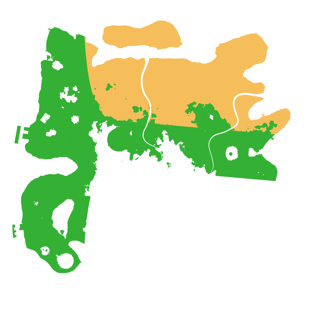 Biome Rust Map: Procedural Map, Size: 3500, Seed: 131417