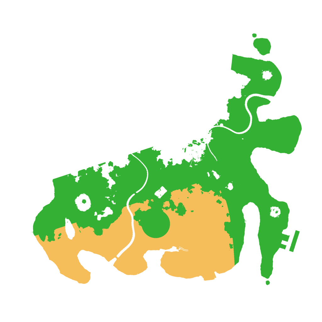 Biome Rust Map: Procedural Map, Size: 3000, Seed: 15751375