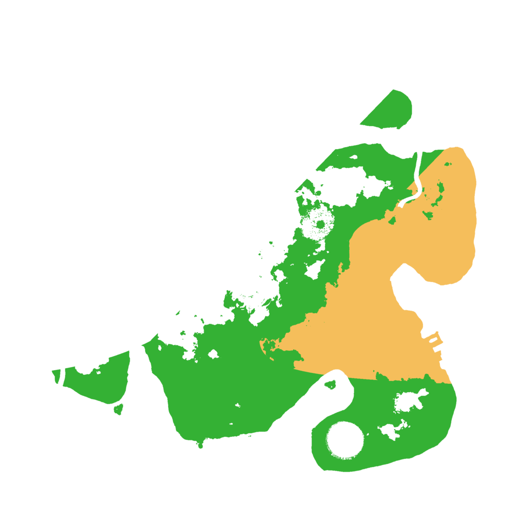 Biome Rust Map: Procedural Map, Size: 2500, Seed: 1834153654