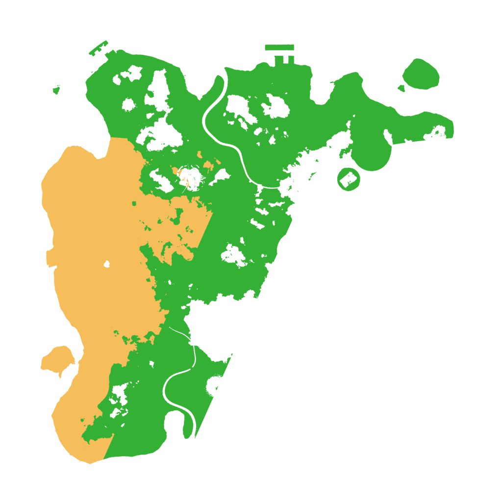 Biome Rust Map: Procedural Map, Size: 3500, Seed: 51726