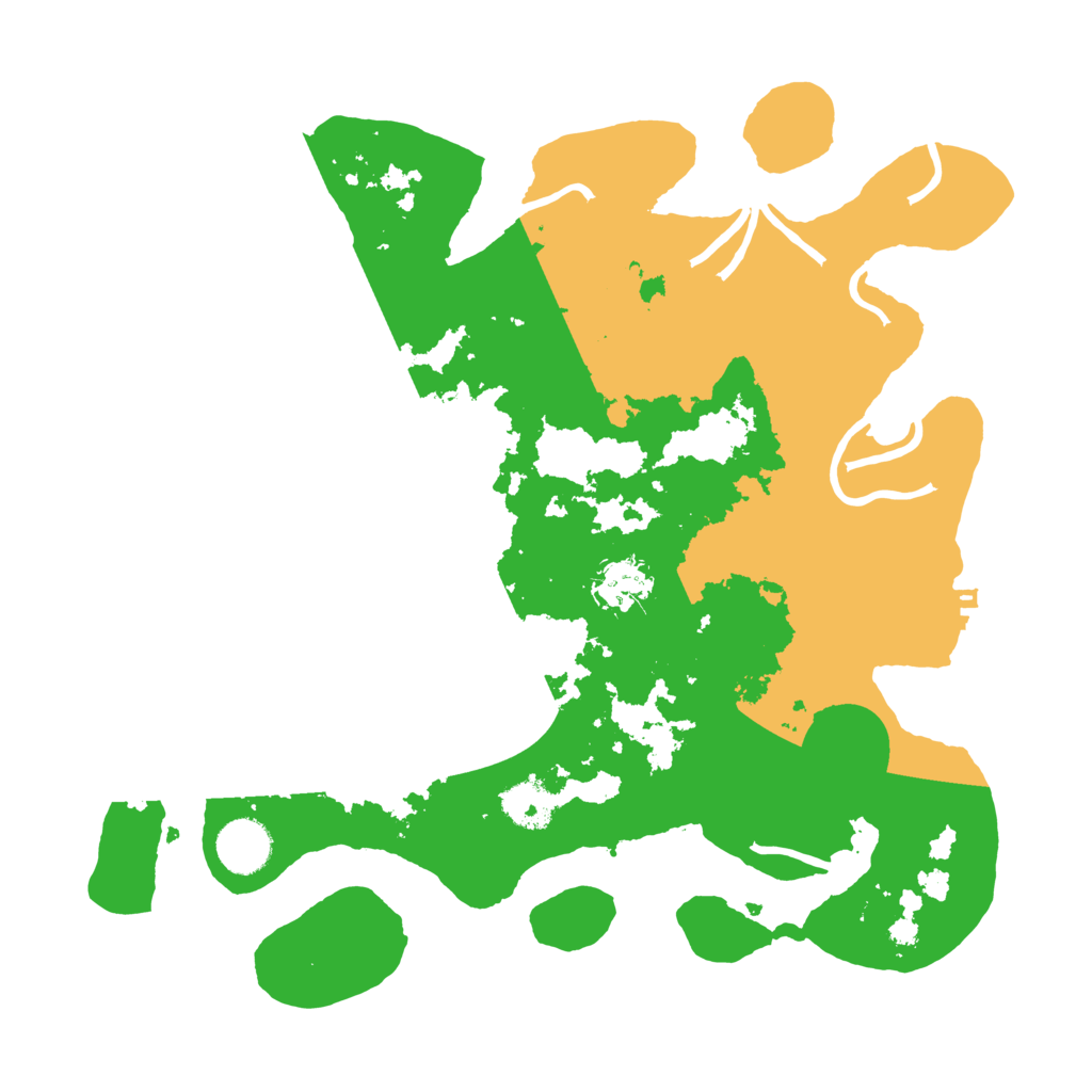 Biome Rust Map: Procedural Map, Size: 3500, Seed: 87658