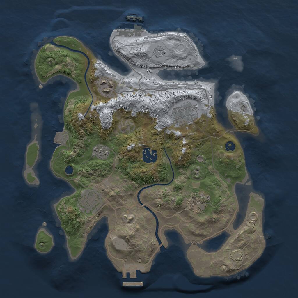 Rust Map: Procedural Map, Size: 2900, Seed: 67600, 11 Monuments