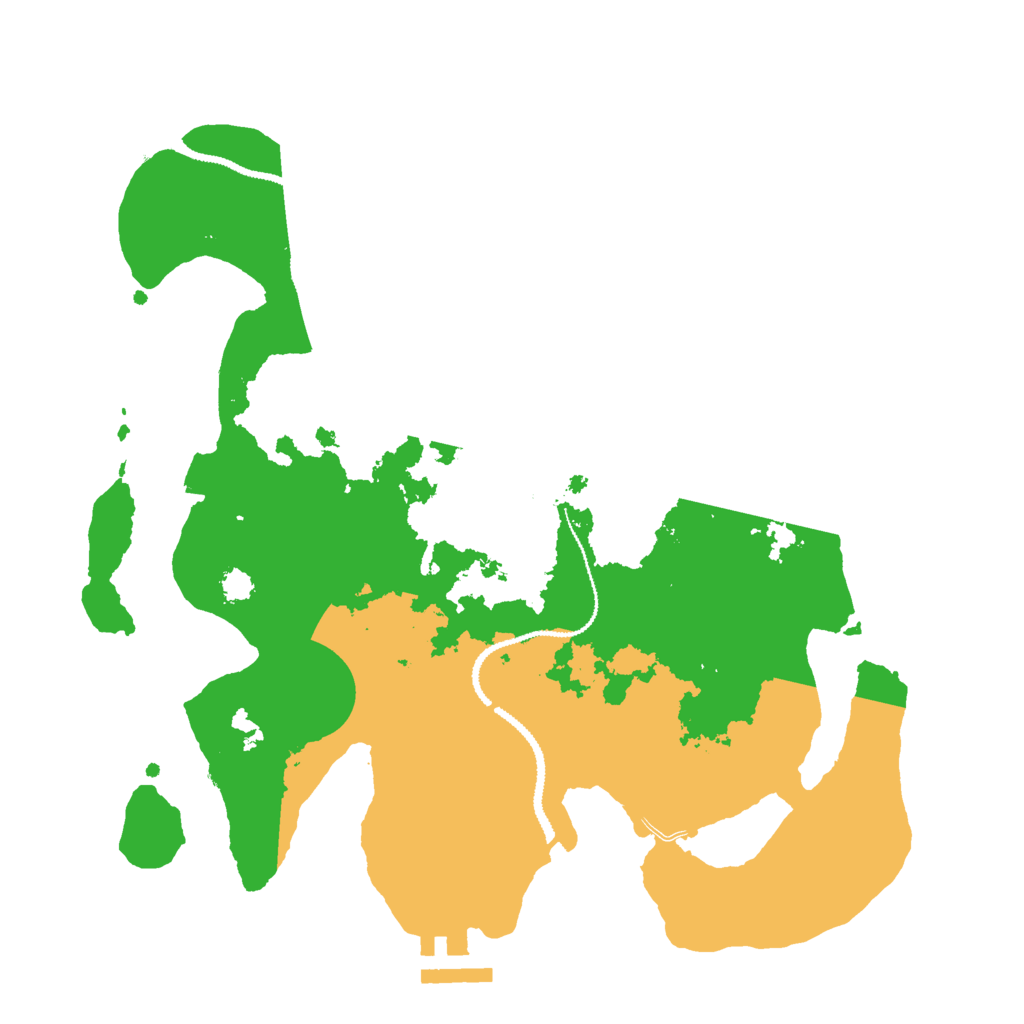 Biome Rust Map: Procedural Map, Size: 2900, Seed: 67600