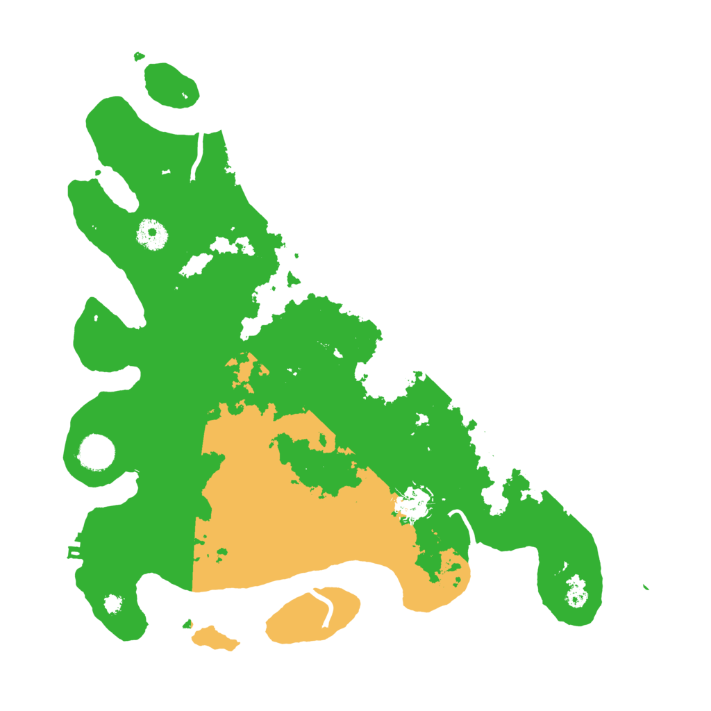 Biome Rust Map: Procedural Map, Size: 3500, Seed: 645897
