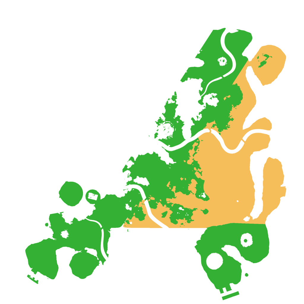 Biome Rust Map: Procedural Map, Size: 3500, Seed: 124060703