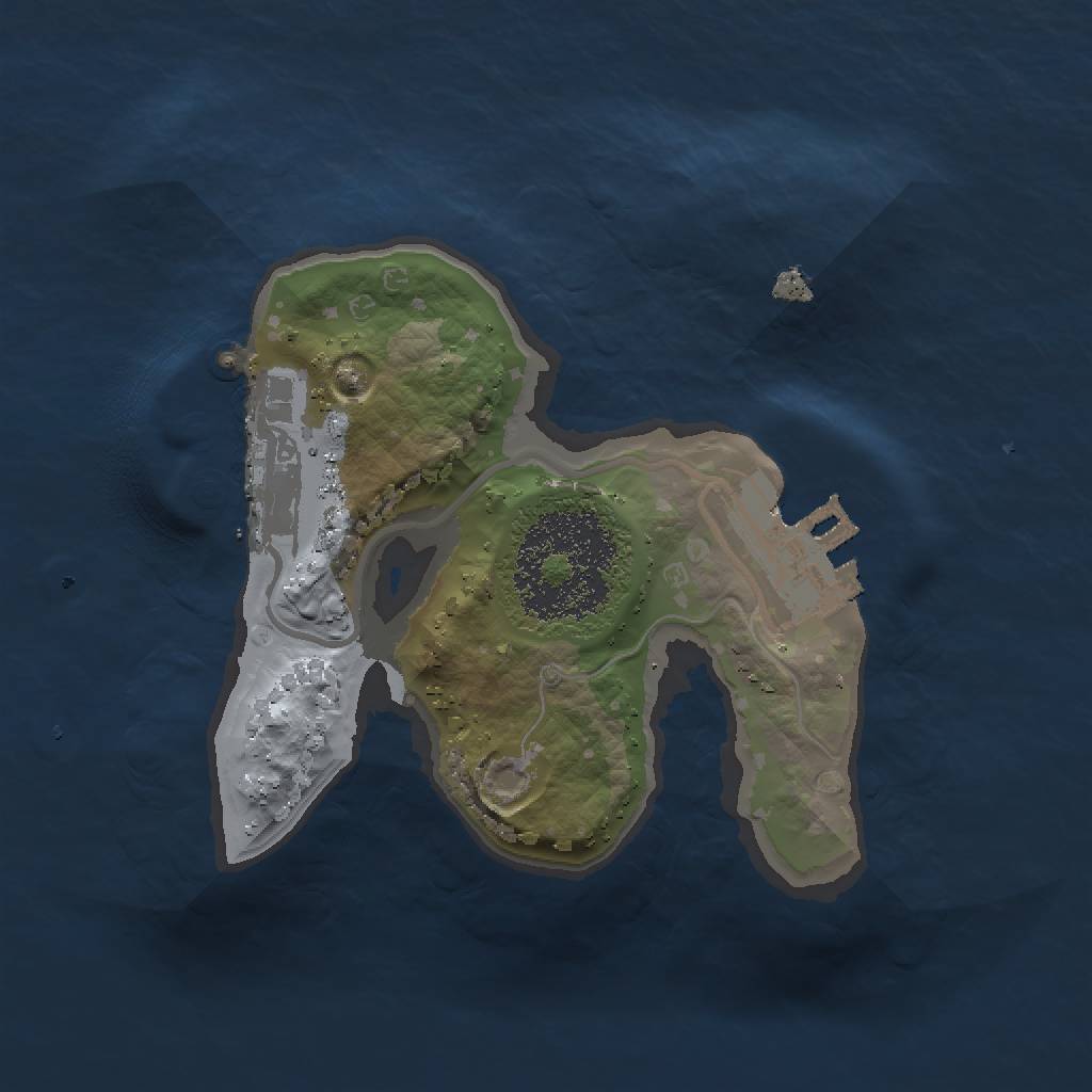 Rust Map: Procedural Map, Size: 1500, Seed: 109420, 5 Monuments