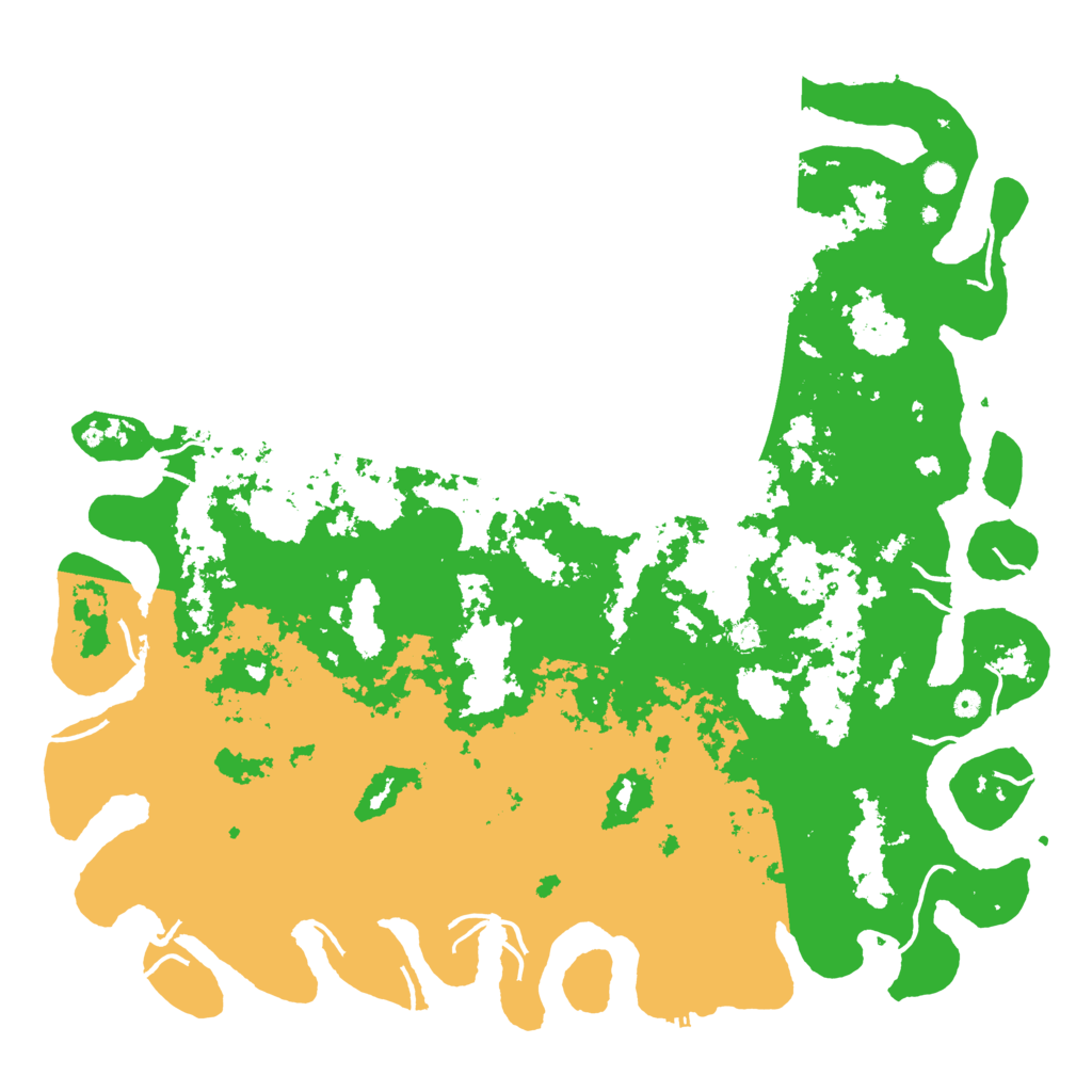 Biome Rust Map: Procedural Map, Size: 6000, Seed: 50100