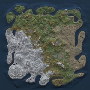 Thumbnail Rust Map: Procedural Map, Size: 4500, Seed: 223560308, 18 Monuments