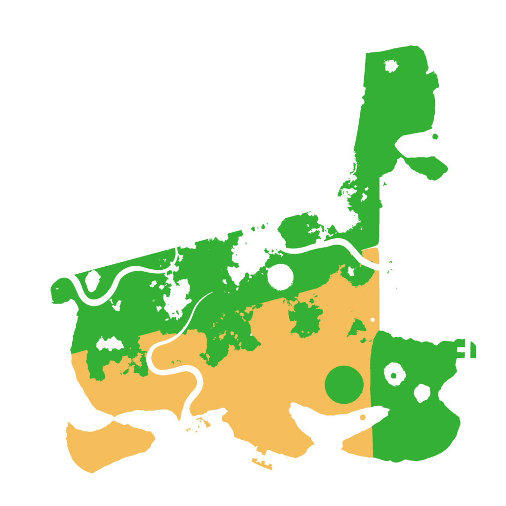 Biome Rust Map: Procedural Map, Size: 3500, Seed: 237627885