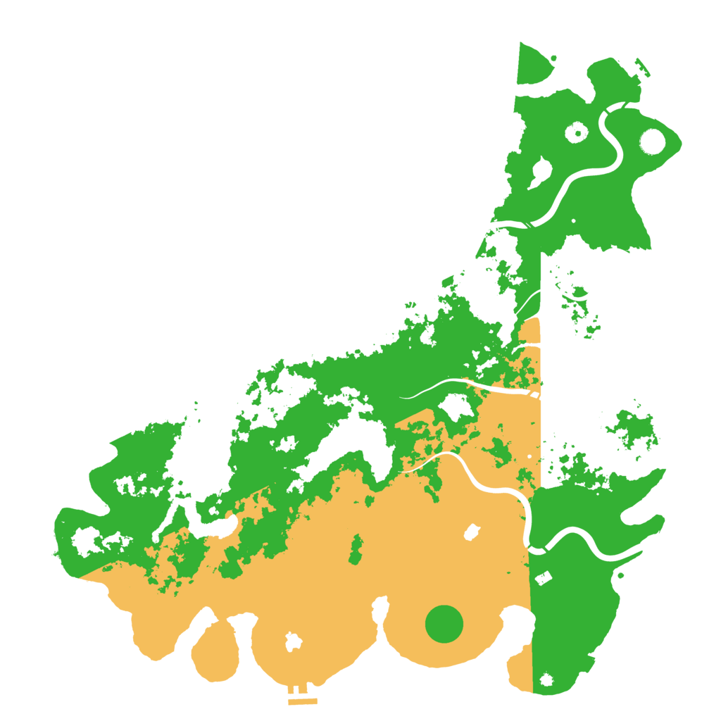 Biome Rust Map: Procedural Map, Size: 5000, Seed: 34987563