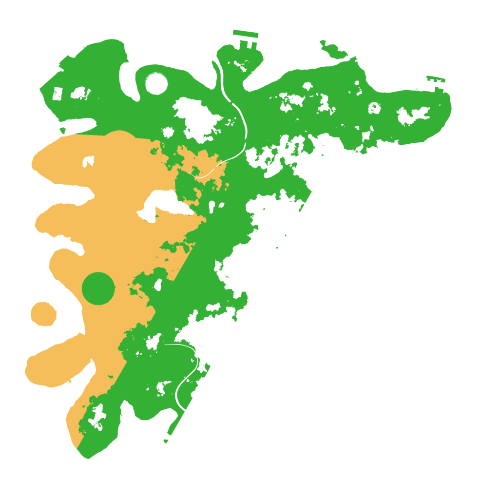 Biome Rust Map: Procedural Map, Size: 4000, Seed: 2147483574