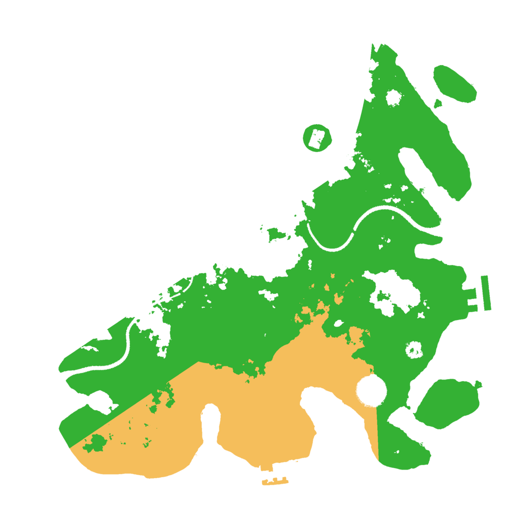 Biome Rust Map: Procedural Map, Size: 3000, Seed: 938413730