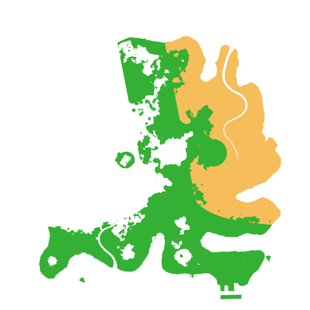 Biome Rust Map: Procedural Map, Size: 3000, Seed: 57915