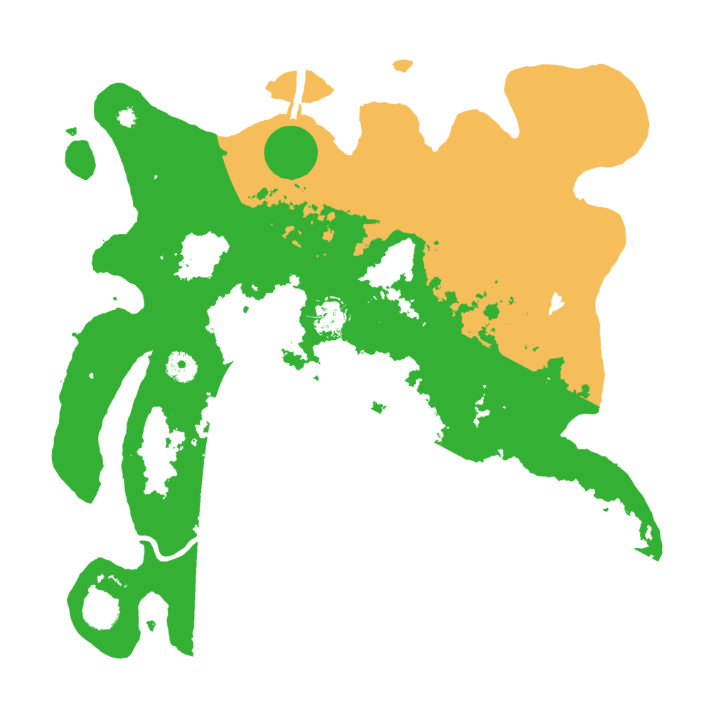 Biome Rust Map: Procedural Map, Size: 3600, Seed: 25684721