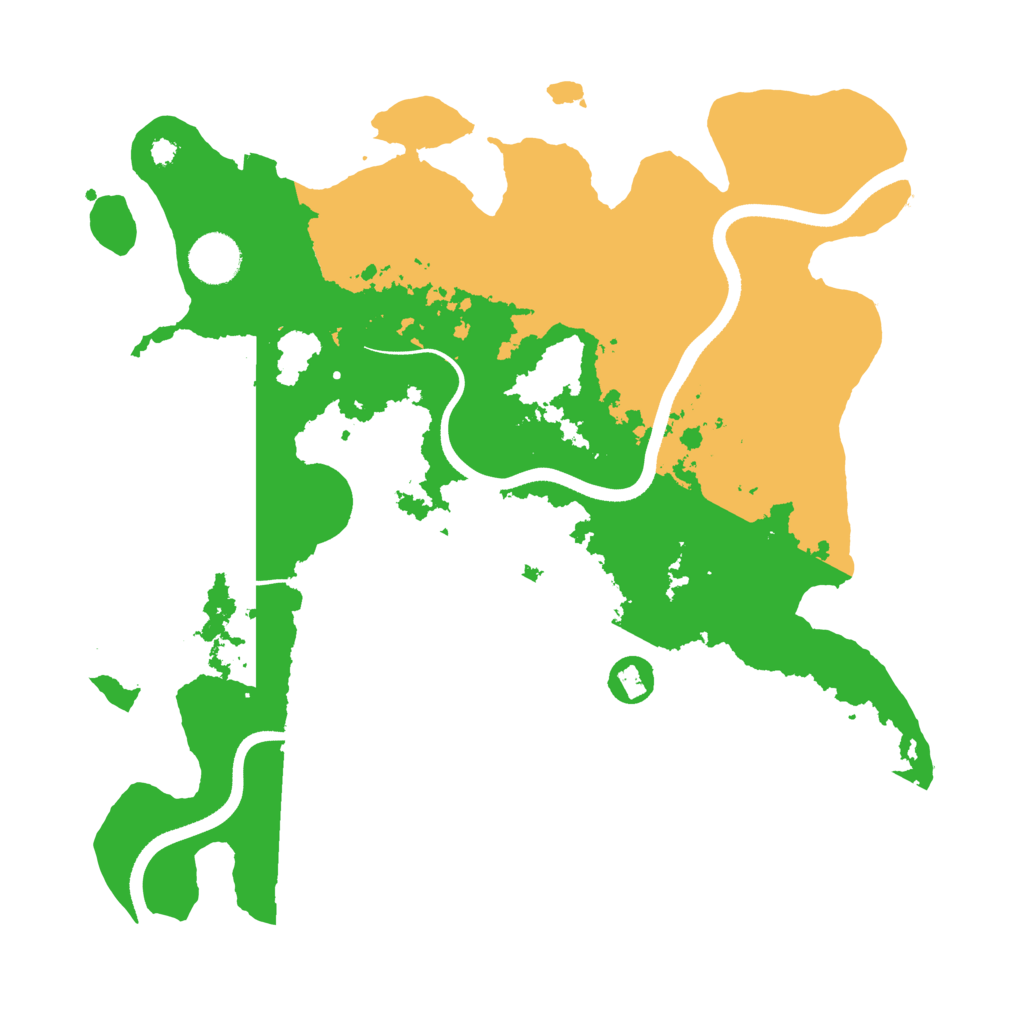 Biome Rust Map: Procedural Map, Size: 3600, Seed: 25684721