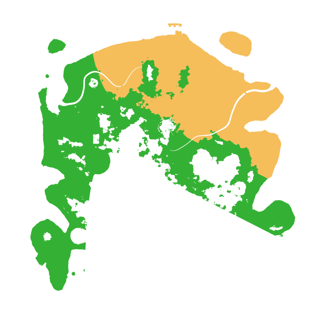 Biome Rust Map: Procedural Map, Size: 3500, Seed: 5201504