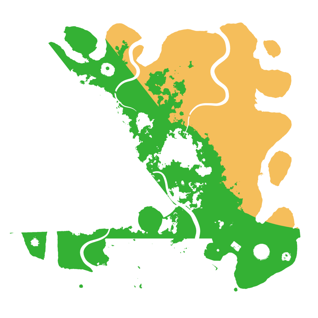 Biome Rust Map: Procedural Map, Size: 3500, Seed: 6929
