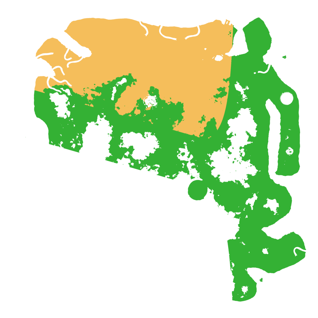 Biome Rust Map: Procedural Map, Size: 4395, Seed: 2147483647