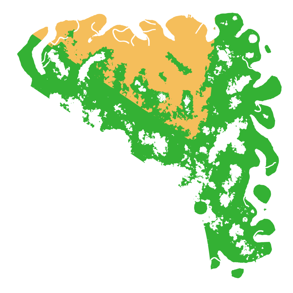 Biome Rust Map: Procedural Map, Size: 6000, Seed: 1057115999