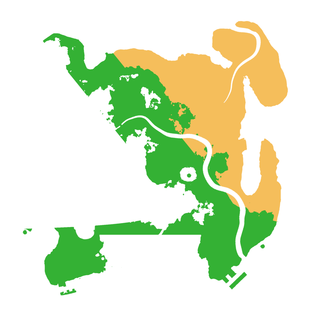 Biome Rust Map: Procedural Map, Size: 3000, Seed: 34636236