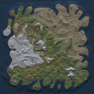 Thumbnail Rust Map: Procedural Map, Size: 5500, Seed: 823494, 18 Monuments