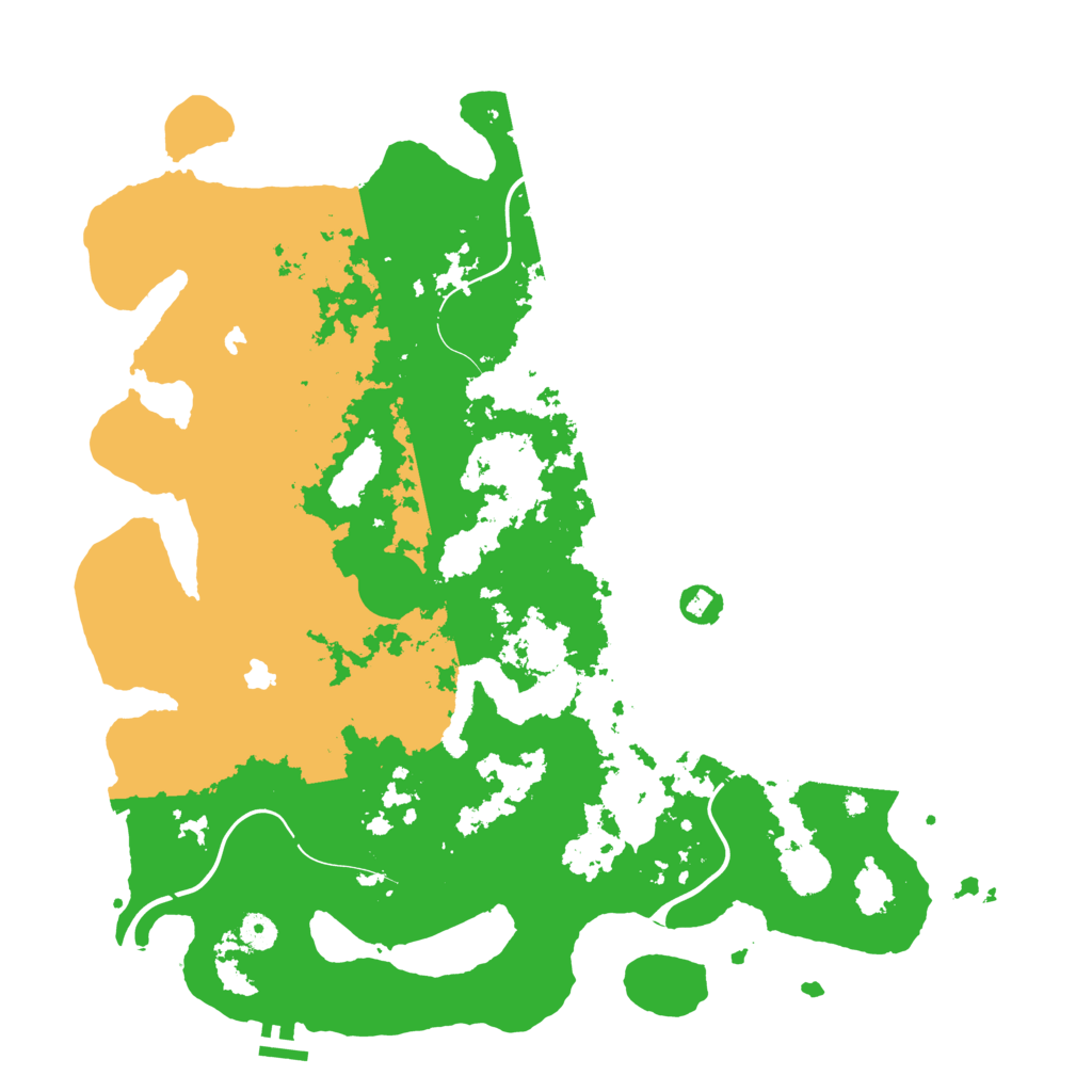 Biome Rust Map: Procedural Map, Size: 4500, Seed: 53176314