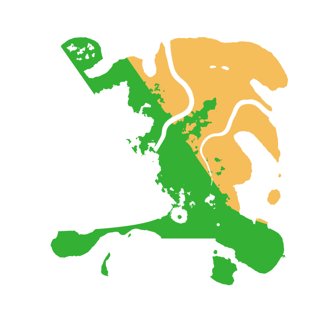 Biome Rust Map: Procedural Map, Size: 3000, Seed: 1300206524