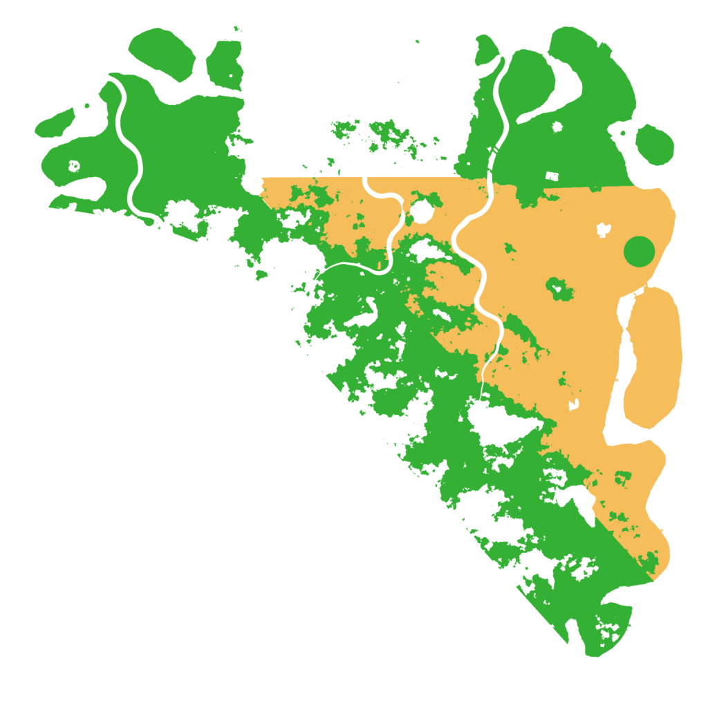 Biome Rust Map: Procedural Map, Size: 6000, Seed: 1981828925