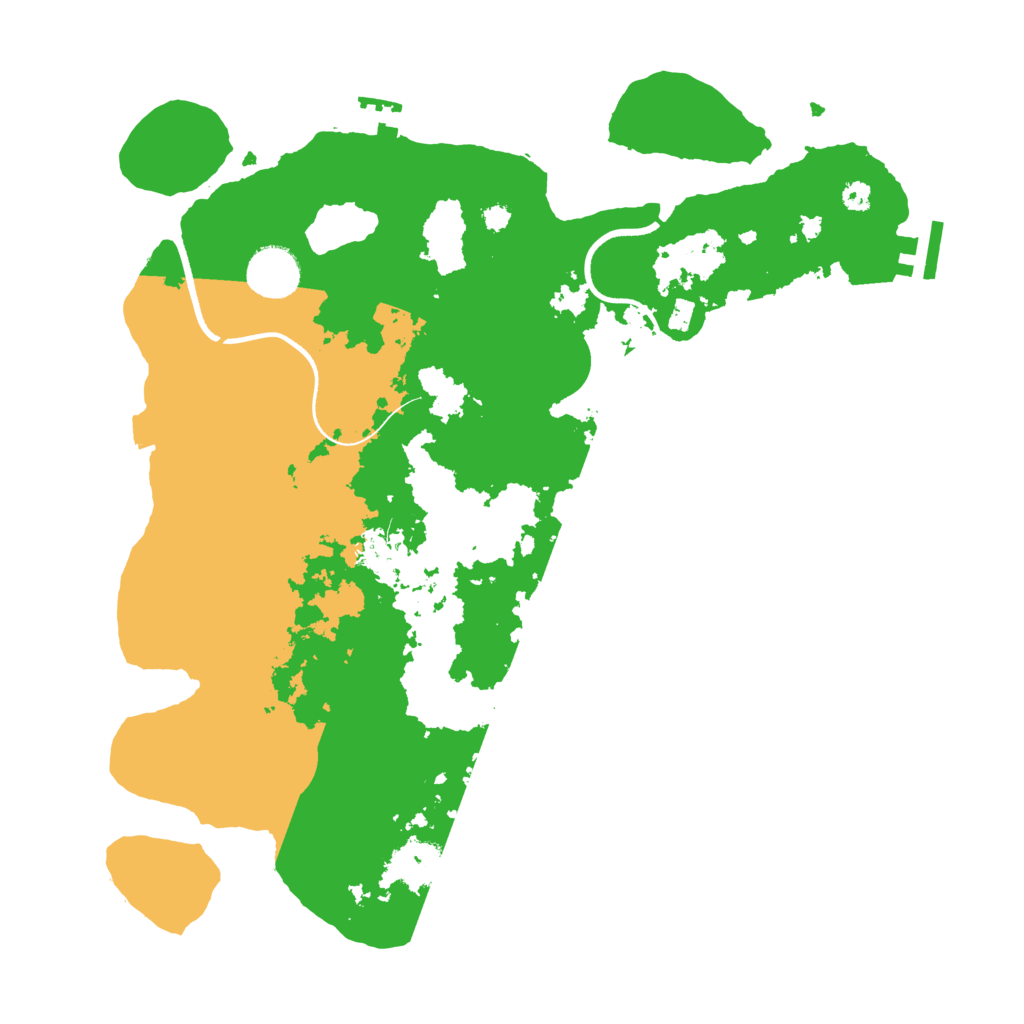 Biome Rust Map: Procedural Map, Size: 3500, Seed: 269495460