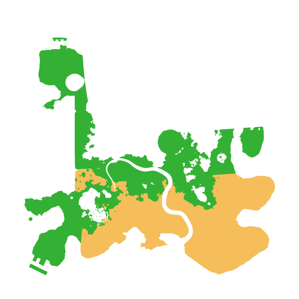 Biome Rust Map: Procedural Map, Size: 3200, Seed: 623523