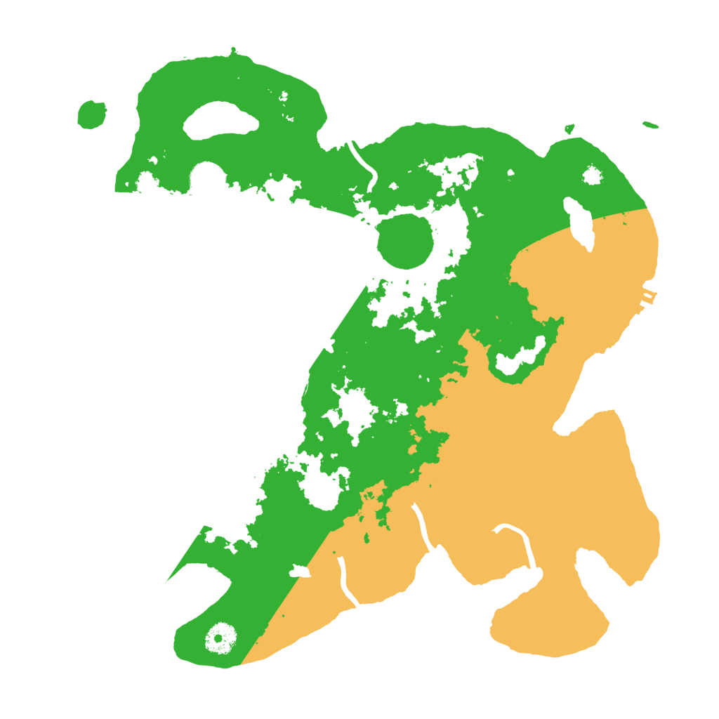 Biome Rust Map: Procedural Map, Size: 3500, Seed: 185396