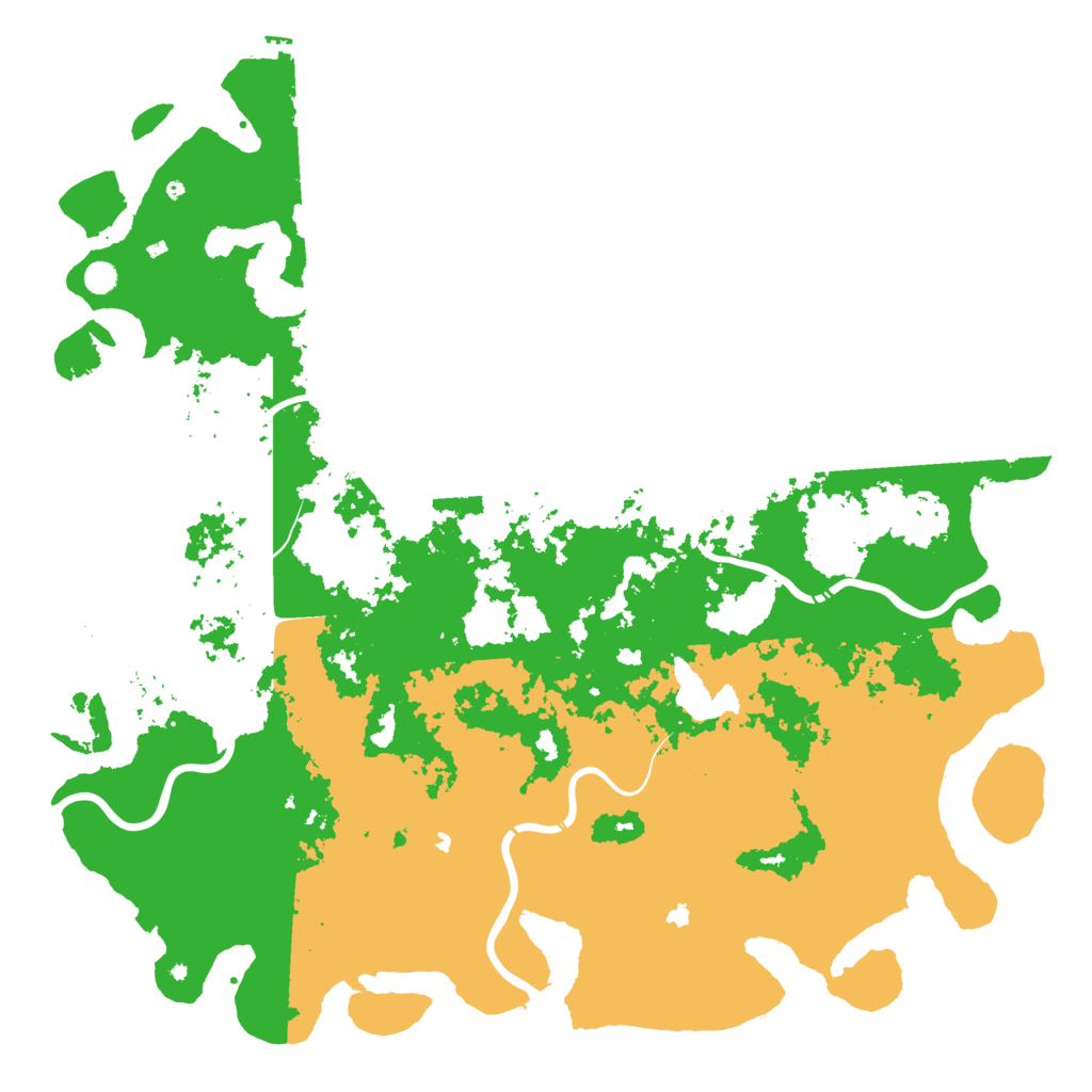 Biome Rust Map: Procedural Map, Size: 6000, Seed: 1341989018