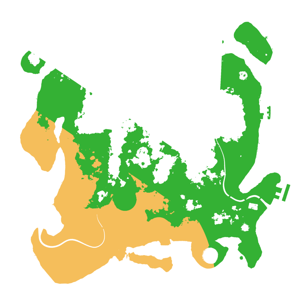 Biome Rust Map: Procedural Map, Size: 3500, Seed: 72768319