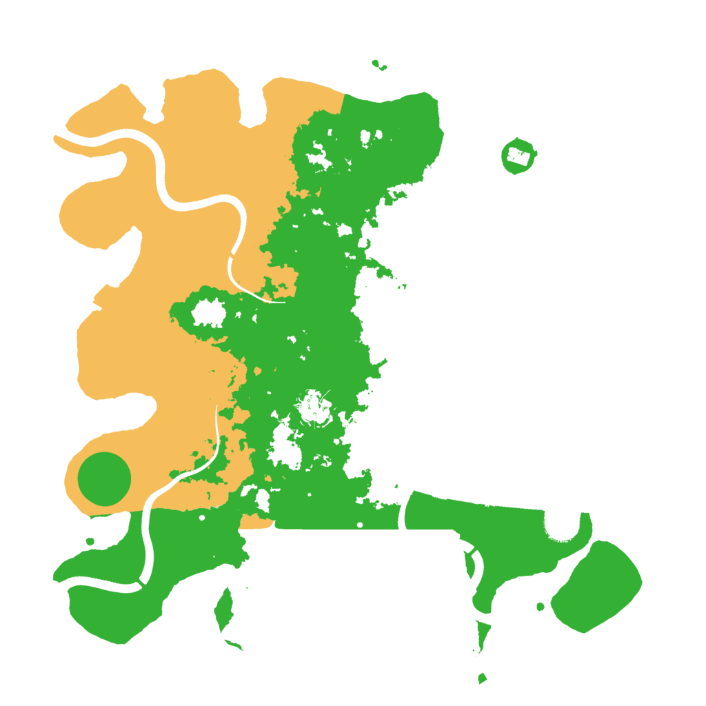 Biome Rust Map: Procedural Map, Size: 3500, Seed: 541