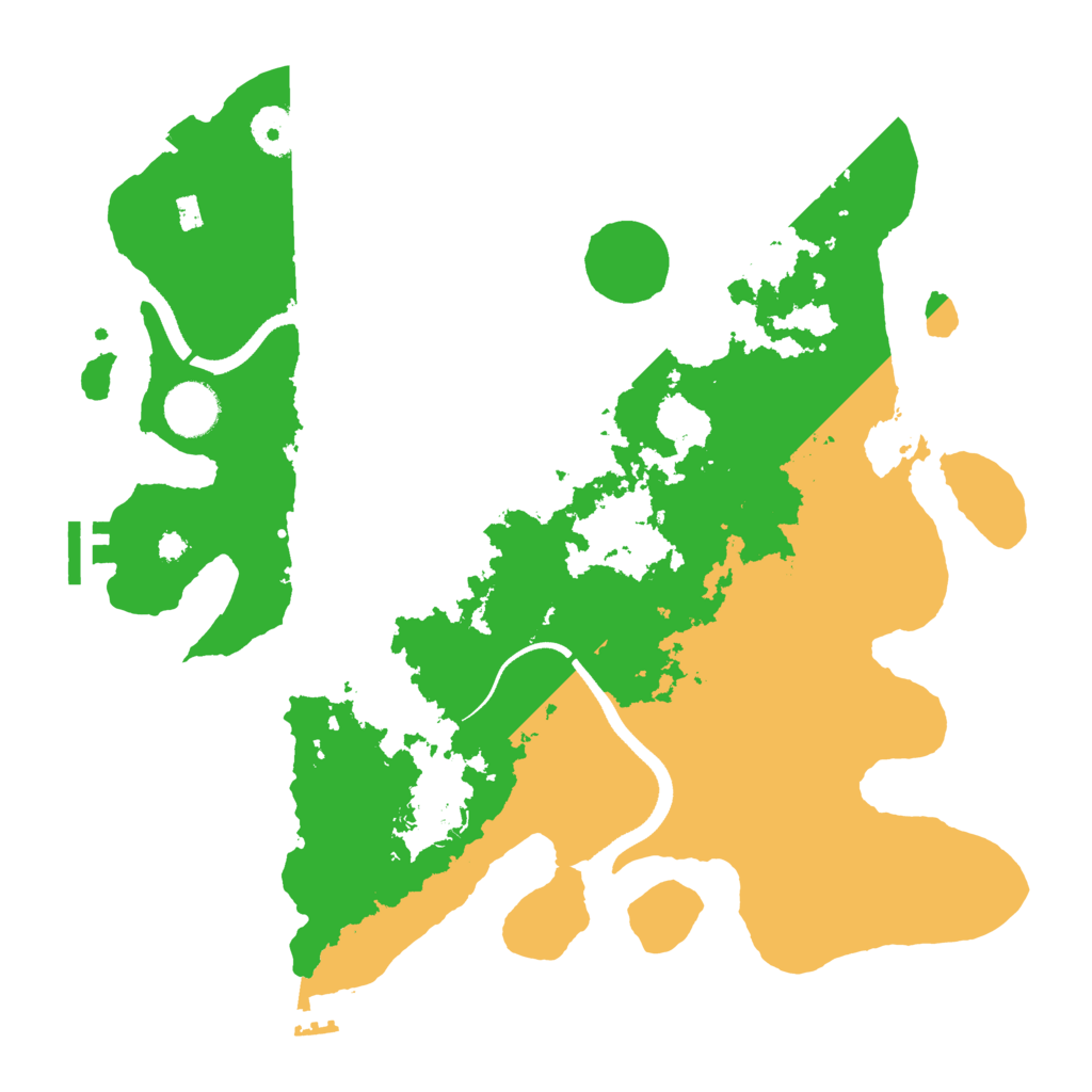 Biome Rust Map: Procedural Map, Size: 3500, Seed: 1044392525