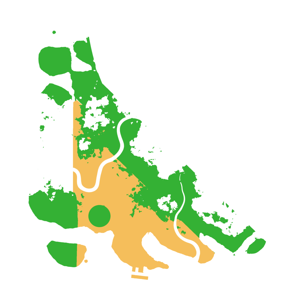 Biome Rust Map: Procedural Map, Size: 3500, Seed: 2012956330