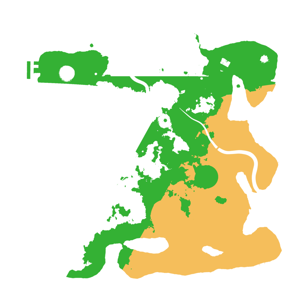 Biome Rust Map: Procedural Map, Size: 3500, Seed: 53224
