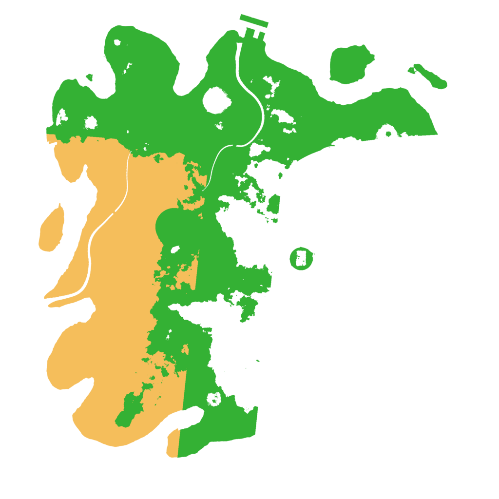 Biome Rust Map: Procedural Map, Size: 3500, Seed: 1731126104