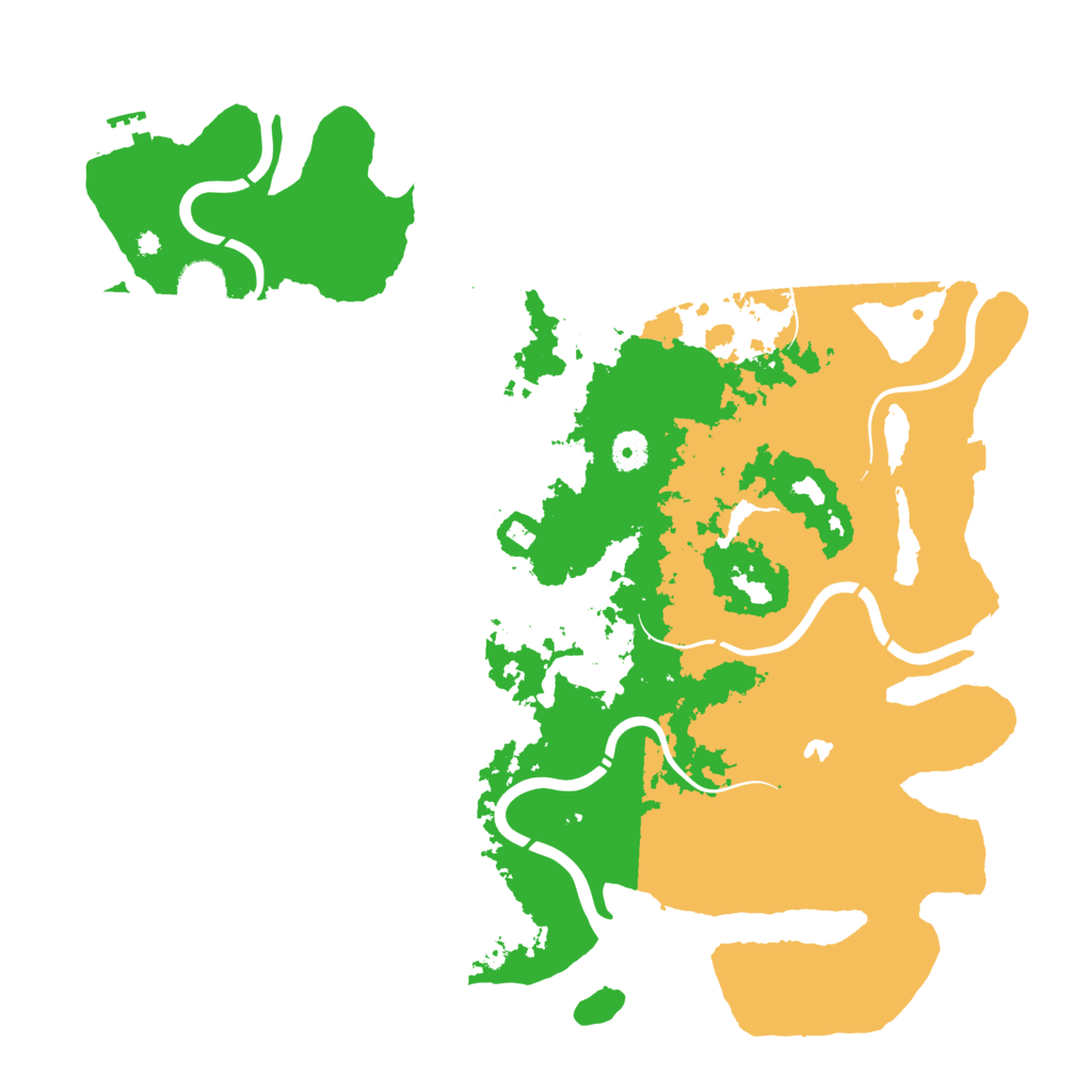 Biome Rust Map: Procedural Map, Size: 4250, Seed: 70205
