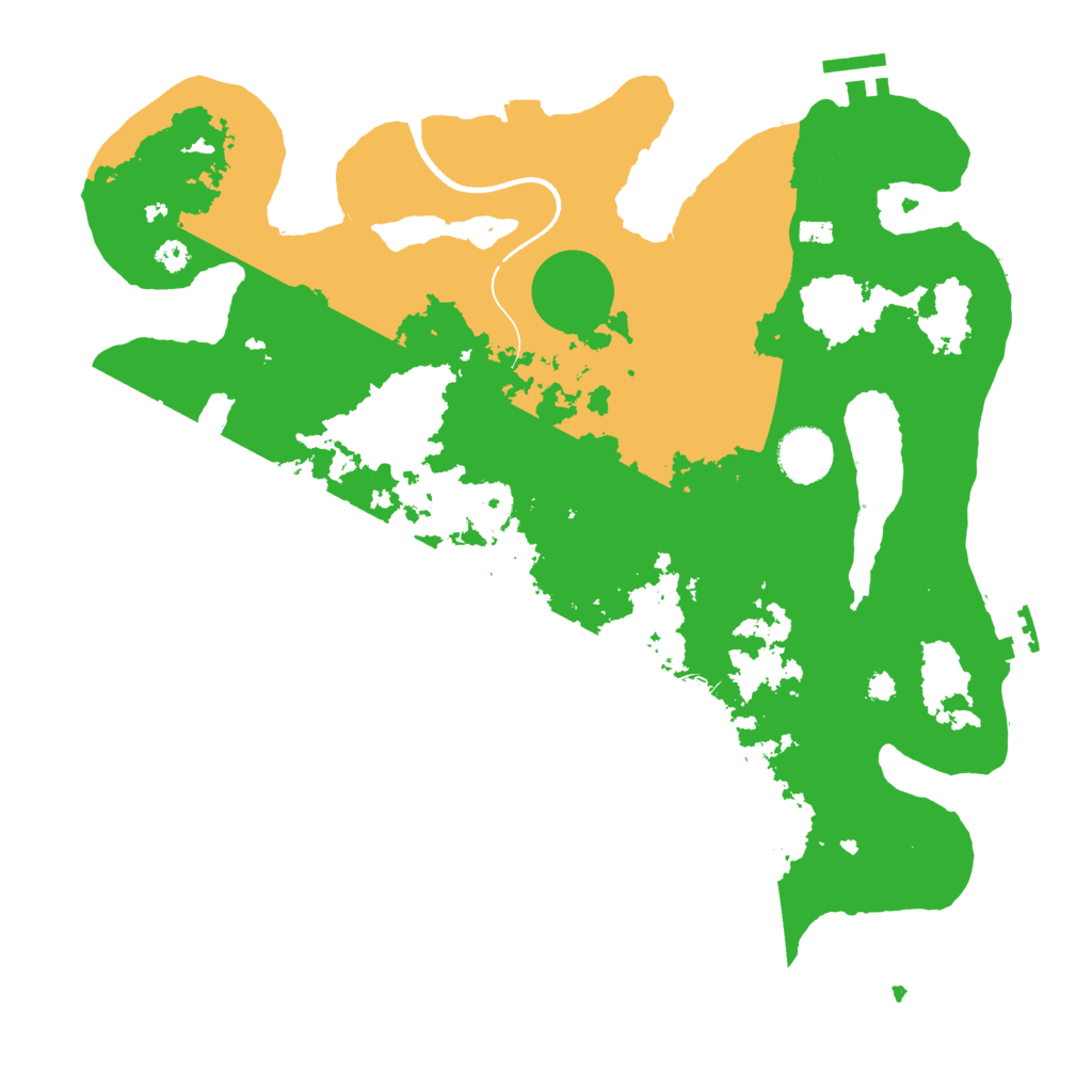 Biome Rust Map: Procedural Map, Size: 3500, Seed: 58169535