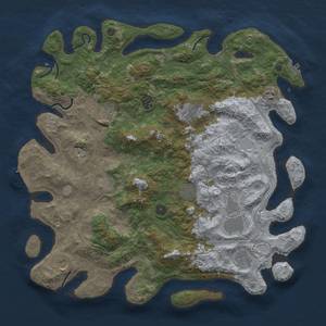 Thumbnail Rust Map: Procedural Map, Size: 4500, Seed: 27997225, 17 Monuments