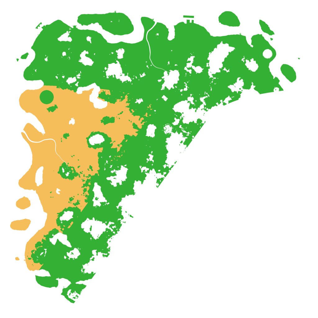 Biome Rust Map: Procedural Map, Size: 6000, Seed: 845845
