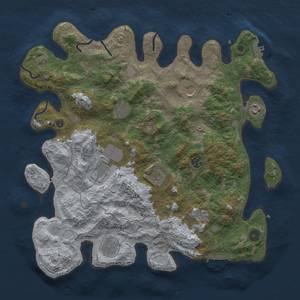 Thumbnail Rust Map: Procedural Map, Size: 4000, Seed: 2050370265, 15 Monuments